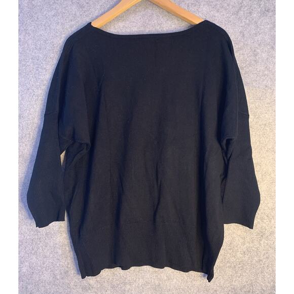 Alfani Embellished Dolman Sleeve Sweater, Women’s Petite Large, Black W/ Sequins - Picture 11 of 14